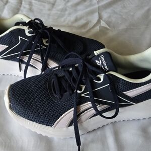 Reebok Lite 3.0 Running Shoes Navy, White And Pink With Ortholite NWOT
